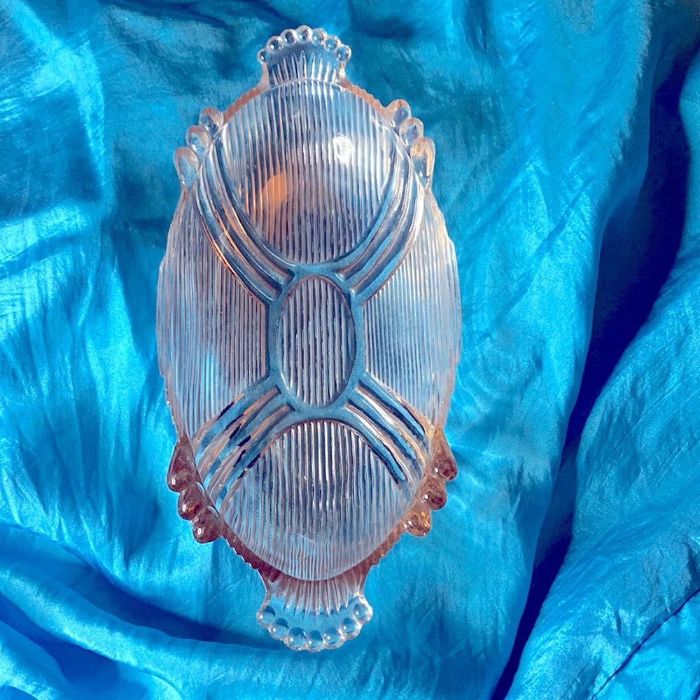 Vintage pink glass